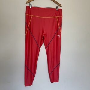 Puma || Woman’s high waisted Vibrant orange  Leggings size xl